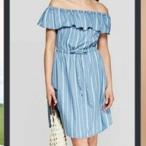 PLUS Chambray, Striped UNIVERSAL THREAD Dress